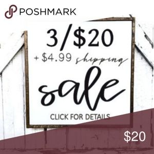 3 TOPS/Shorts $10 OR LESS FOR $20